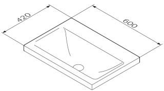 Мебельная раковина Am.Pm Gem 60см чёрный матовый M90WCC0602BM